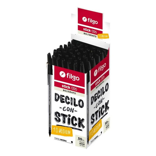 BOLIGRAFO FILGO STICK 026 NE (x U.)