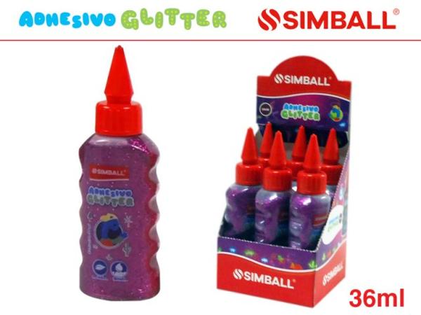 ADHESIVO GLITTER SIMBALL 36ML VI (x U.)