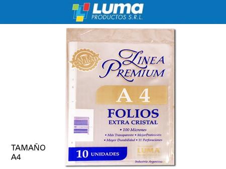 FOLIO LUMA A4 X10 PREMIUM (x U.)