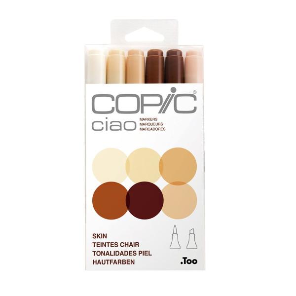 MARCADOR COPIC CIAO TONOS PIEL X6 (x U.)