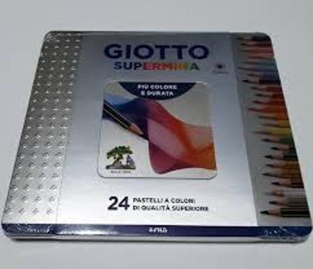 LAPIZ COLOR GIOTTO X24 SUPERMINA LATA (x U.)