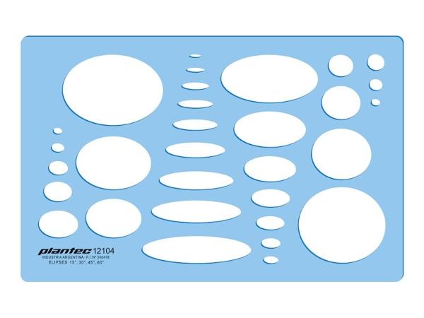 PLANTILLA PLANTEC ELIPSES 15,30,45 Y 60 (x U.)