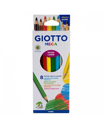 LAPIZ COLOR GIOTTO X8 MEGA (x U.)