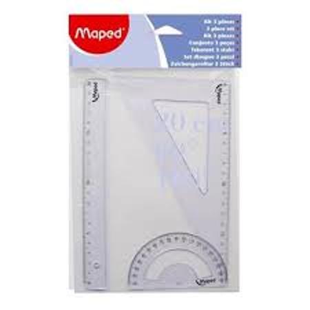 SET GEOMETRICO MAPED - 3 PIEZAS (x U.)