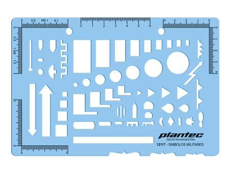 PLANTILLA PLANTEC SIMBOLOS MILITARES (x U.)