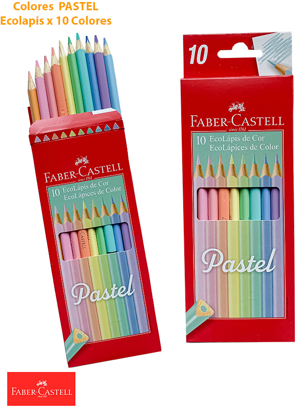 LAPIZ COLOR FABER X10 FLUO (x U.)