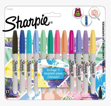 MARCADOR SHARPIE FINO X12 TROPICAL - 2102503 (x U.)