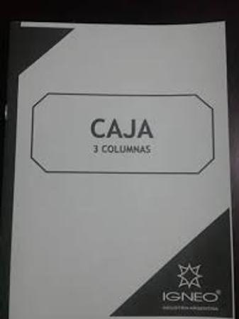 CUADERNO CAJA IGNEO 3 COL TF 25 FOLIOS (x U.)