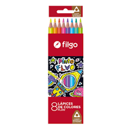 LAPIZ COLOR FILGO X8 FLUO (x U.)