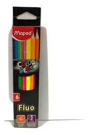 LAPIZ COLOR MAPED X6 FLUO  - 83180FC (x U.)