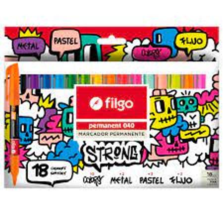 MARCADOR FILGO 040 X18 SURTIDO (x U.)