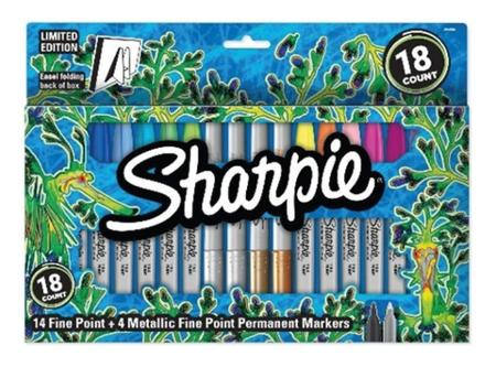 MARCADOR SHARPIE FINO X18 (14+4 METALICO) (x U.)