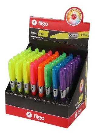 EXHIBIDOR FILGO RESALTADOR FINE X36 FLUO (x bli.)