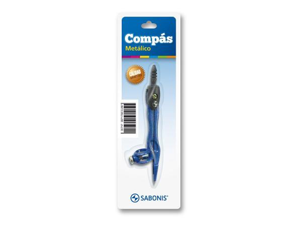 COMPAS METALICO SABONIS P/ LAPIZ BLISTER - 737 (x U.)