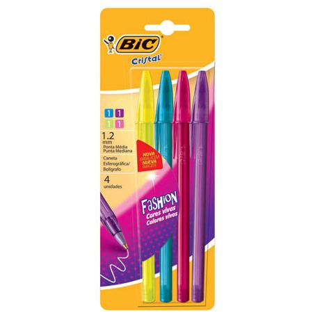 BOLIGRAFO BIC 1.2 FASHION X4 - 902473 (x U.)