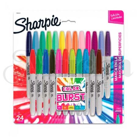 MARCADOR SHARPIE FINO X24 GLAM POP - 2185229 (x U.)