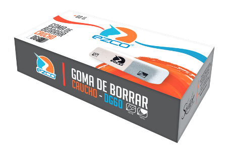 GOMA BORRAR EZCO GR-BL (40) (x U.)