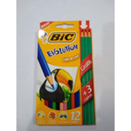 LAPIZ COLOR BIC X12 EVOLUTION +4 (x U.)