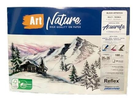 BLOCK ACUARELA ART NATURE 180GR 25X35 20H - 13782 (x U.)