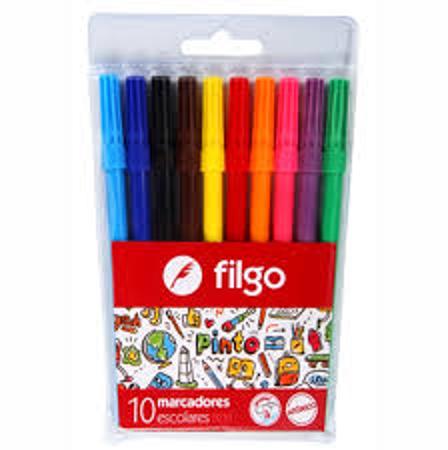 MARCADOR FILGO CONIC X10 PASTEL - 2221 (x U.)