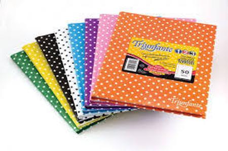 CUADERNO 19X24 TRIUNFANTE 123 50H CUADRO LUNARES (x U.)