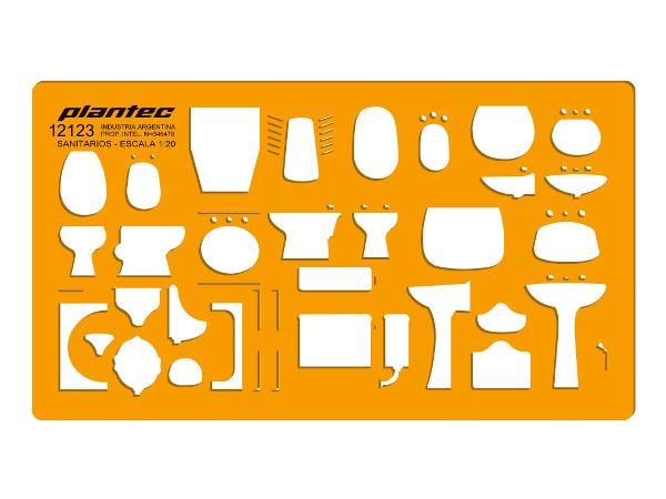 PLANTILLA PLANTEC SANITARIOS 1:20 (x U.)