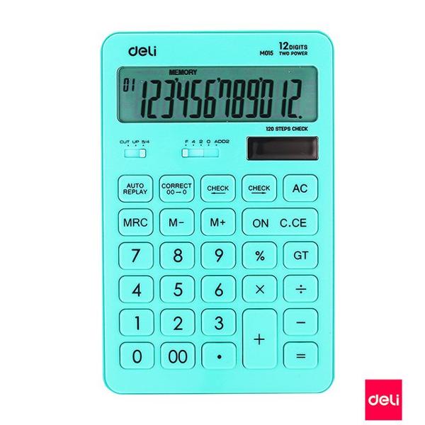 CALCULADORA DELI METAL 12 DIG DUAL POWER - M19710 (x U.)