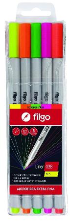 MICROFIBRA FILGO 038 LINER X5 FLUO (x U.)