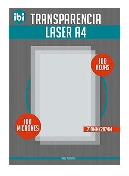 TRANSPARENCIA IBI A4 X 100H - FOTOCOP/ LASER (x U.)