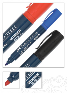 MARCADOR FABER 57 RED AZ (x U.)