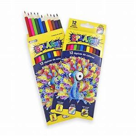 LAPIZ COLOR FABER X12 SPLASH (x U.)