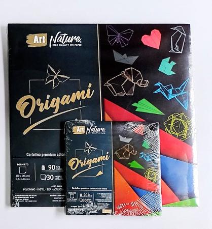 BLOCK ORIGAMI COLOR PLANTEC  30X30 30H 90GR (x U.)