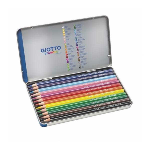 LAPIZ COLOR GIOTTO X12 SUPERMINA LATA (x U.)