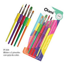 SET PINCELES OLAMI X5 GRIP (x U.)