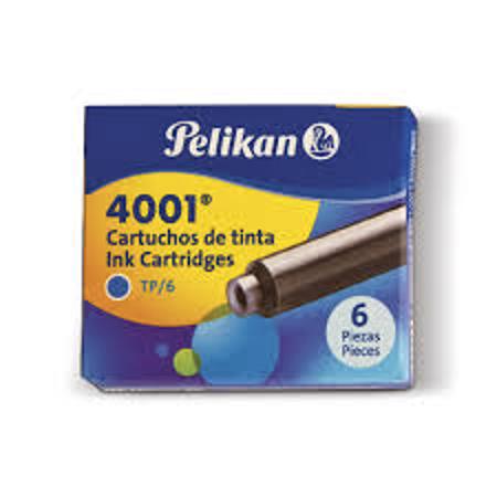CARTUCHO LAPICERA PELIKAN 4001 AZ X6 (x U.)