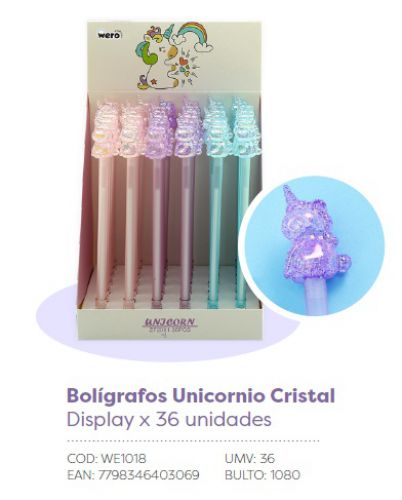 BOLIGRAFO WERO CRISTAL - 2029/ 2027/ 2026 (x U.)