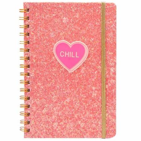 CUADERNO 16X21 MOOVING ESPIRAL - GLITTER (x bol.)