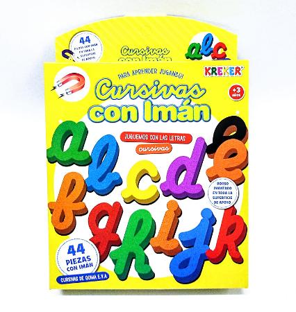 JUEGO KREKER CURSIVAS/ FORMAS CON IMAN - 327/ 329