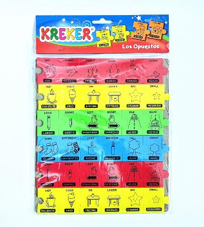 JUEGO KREKER LOS OPUESTOS/ NUMEROS Y LETRAS 302/ 306