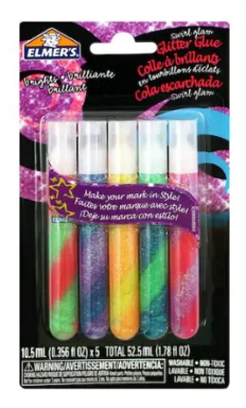 ADHESIVO GLITTER ELMERS SWIRL 10ML X5 (x U.)
