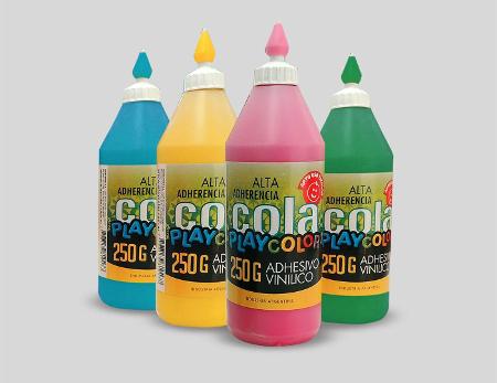 ADHESIVO VINILICO PLAYCOLOR 250GR COL (x U.)