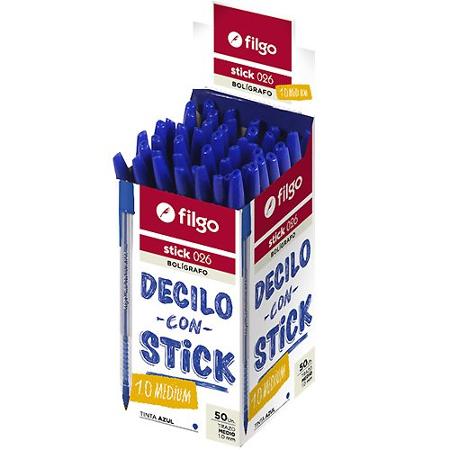 BOLIGRAFO FILGO STICK 026 AZ (x U.)