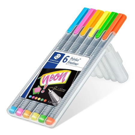 MICROFIBRA STAEDTLER 334 X6 NEON (x U.)