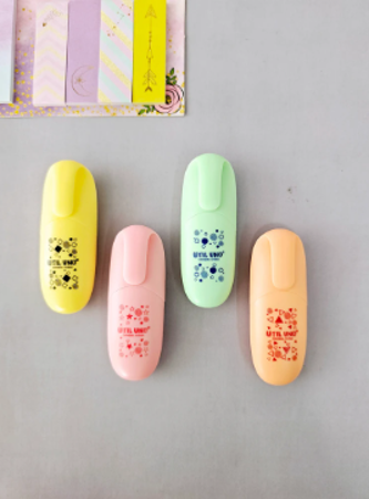 RESALTADOR UTILUNO MINI X4 PASTEL - LIP04-100 (x U.)