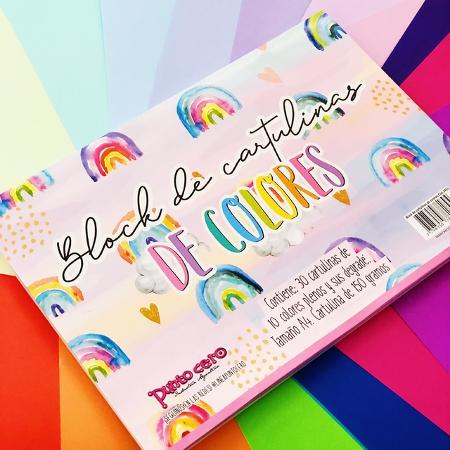 BLOCK PUNTOCERO A4 CARTULINA COLOR 30H 150GR - 1451