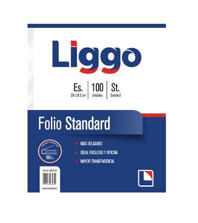 FOLIO LIGGO A4 X10 STD P/ COLGAR (x U.)