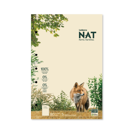 BLOCK LEDESMA NAT A4 80H LISO (x U.)