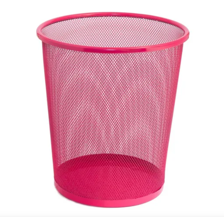 CESTO PAPELERO IBI MALLA METALICA 26CM COL (x U.)