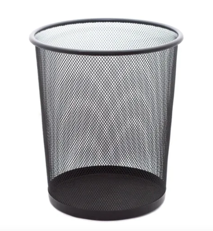 CESTO PAPELERO IBI MALLA METALICA 34CM NE (x U.)