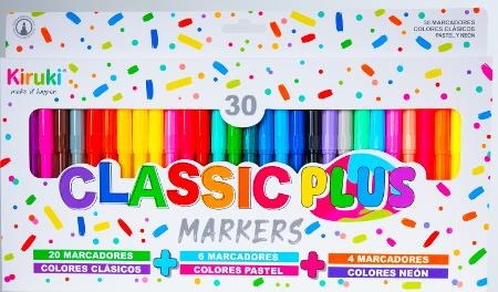 FIBRA KIRUKI X30 CLASICOS/ NEON/ PASTEL (x U.)